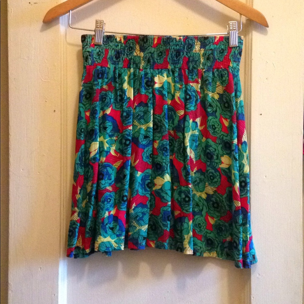 Frenchi High-Waisted Floral Skirt